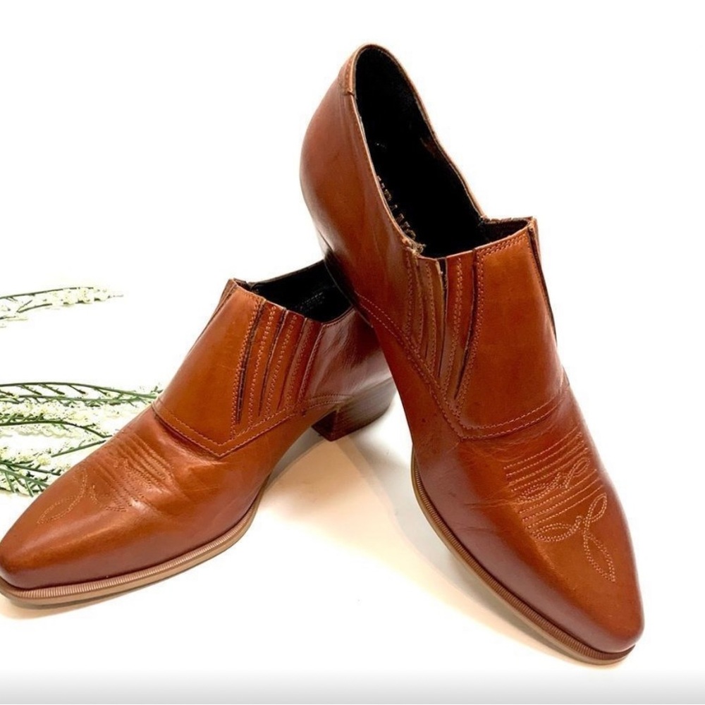 Durango Western Brown Leather Ankle Boots